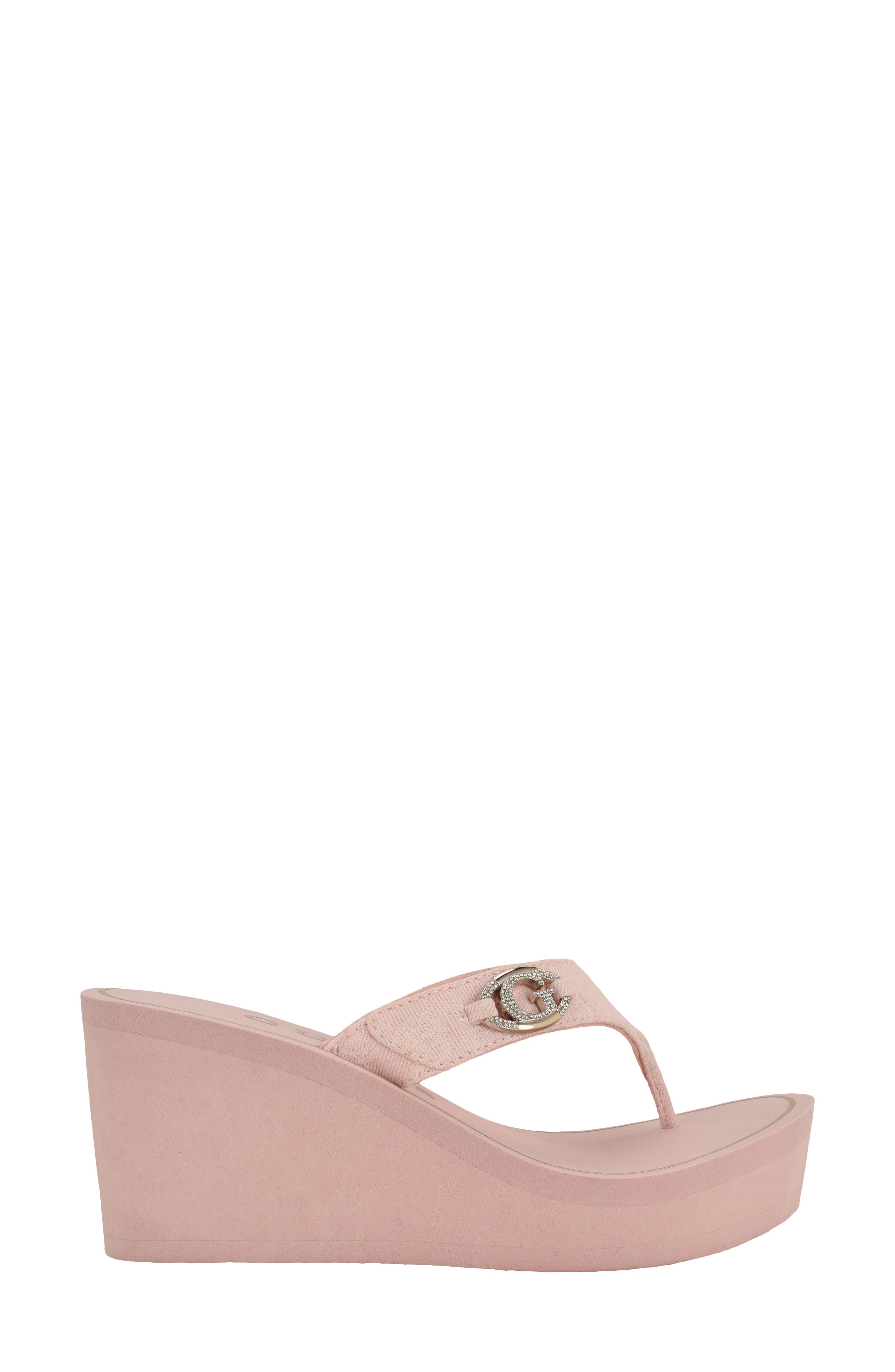 GUESS Shai Platform Wedge Flip Flop, Alternate, color, 