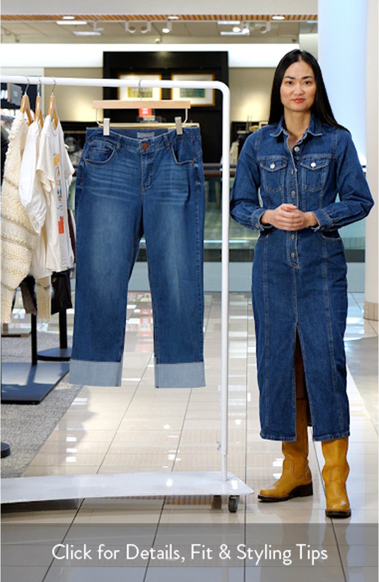 'Ab'Solution CoolMax<sup>®</sup> High Waist Ankle Straight Leg Jeans, sales video thumbnail