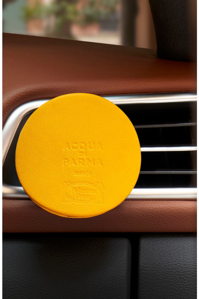x Poltrona Frau Yellow Car Diffuser Leather Case, Alternate, color, NO COLOR