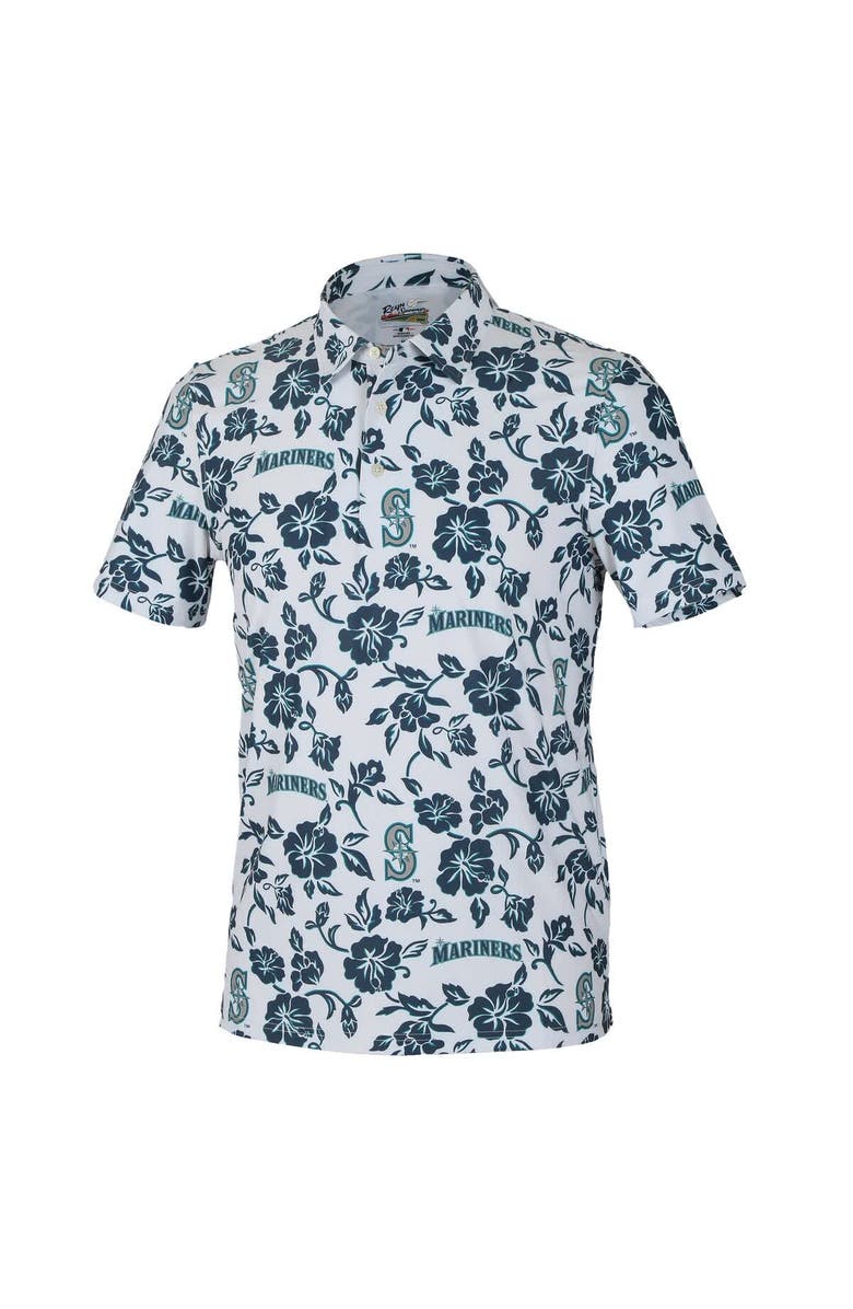 Reyn Spooner Men's Reyn Spooner  White Seattle Mariners Pua Performance Polo, Alternate, color, White