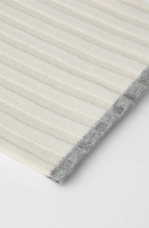 Brunello Cucinelli Cashmere Scarf In Neutral