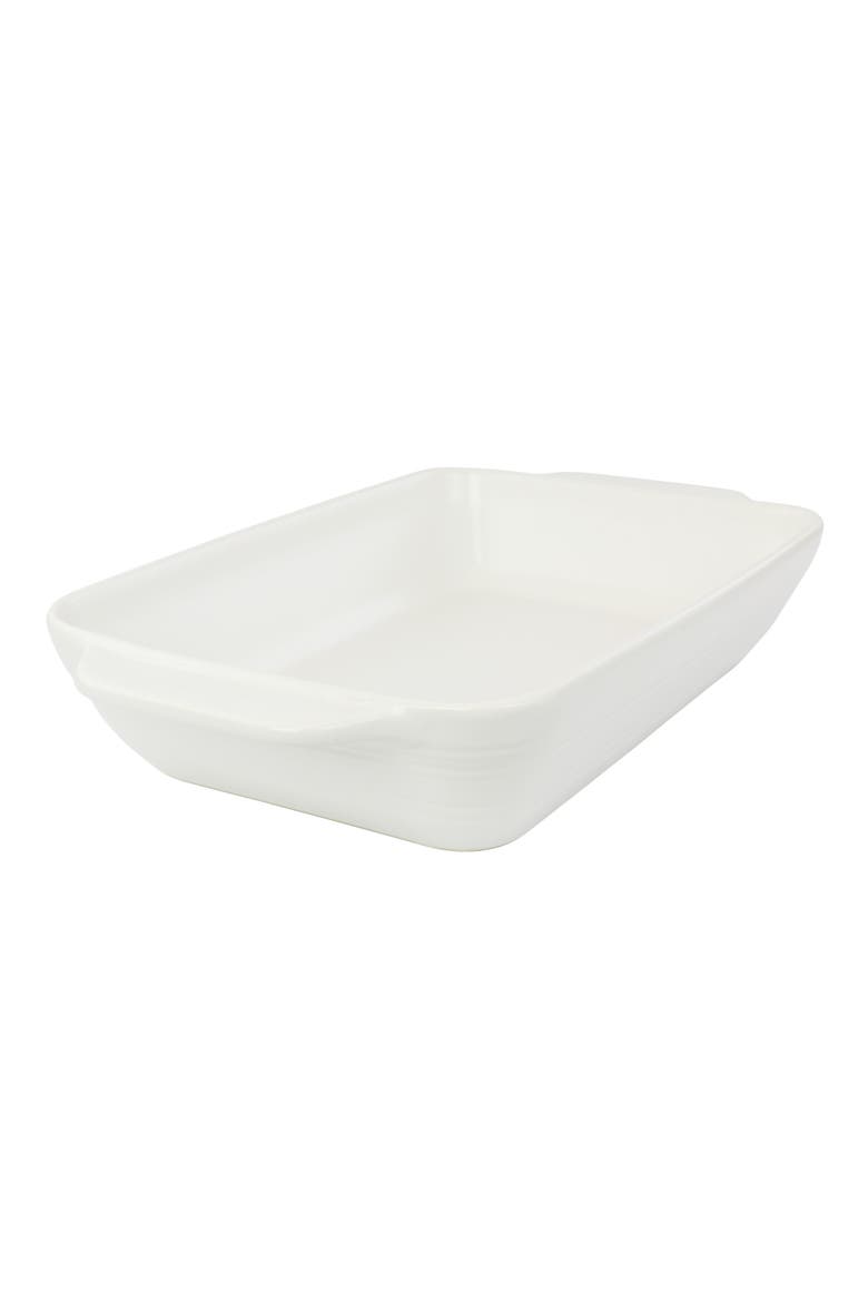 Gibson 4 Quart Rectangular Stoneware Baker, Main, color, White Speckle