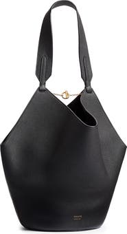 Khaite Small Lotus Leather Top Handle Bag