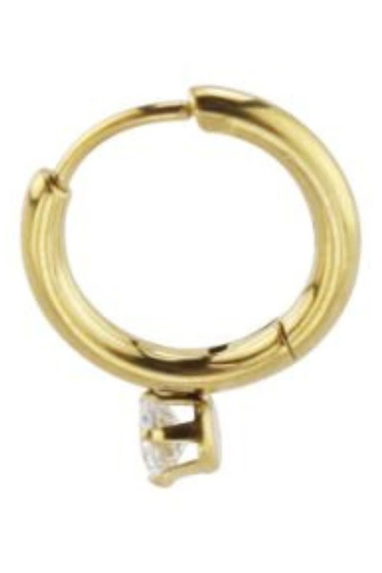 Set of 2 Paris Cubic Zirconia Stud & Hoop Earrings, Alternate, color, GOLD