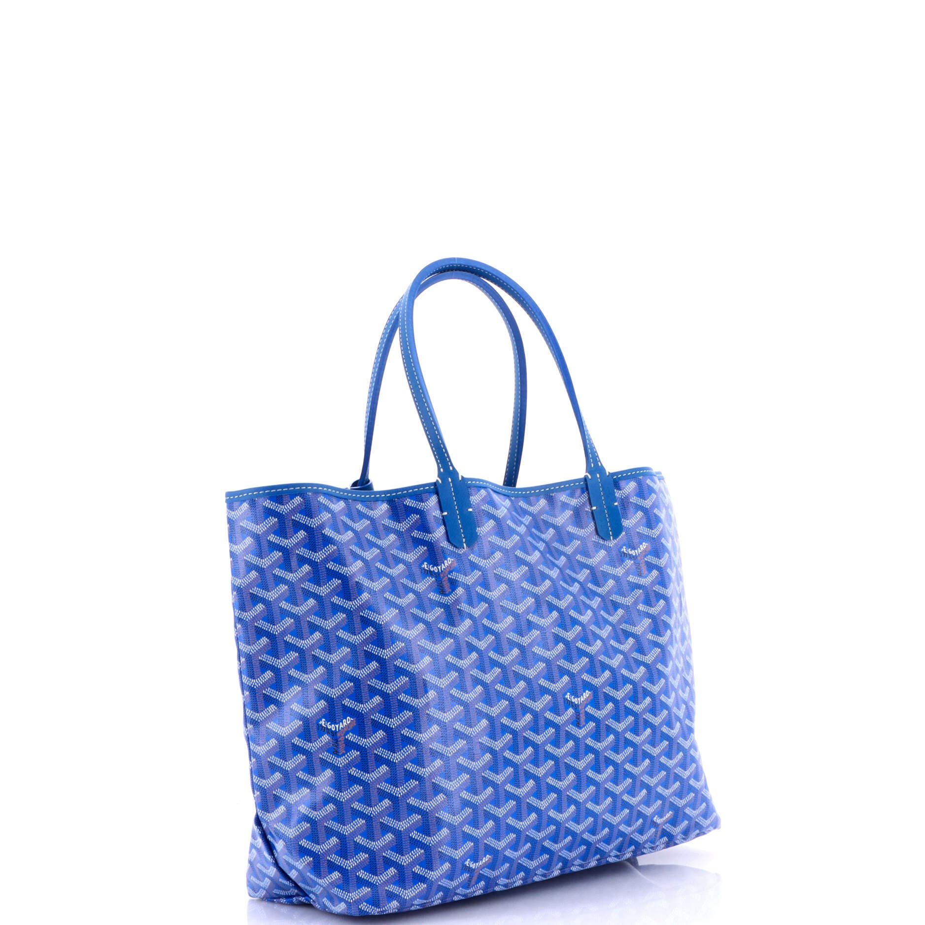 Pre-Owned Goyard Saint Louis Tote Coated Canvas PM, Alternate, color, Blue
