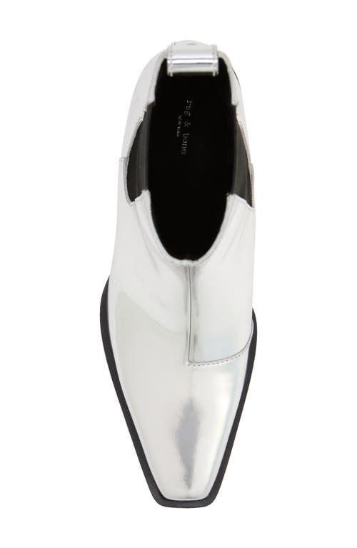 Rag & Bone Joni Chelsea Bootie In Silver
