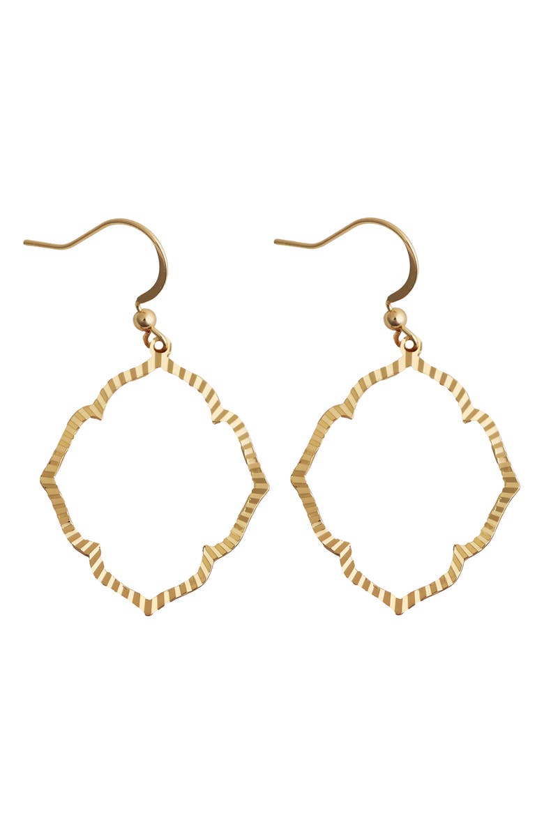 Panacea Drop Earrings, Main, color, Gold