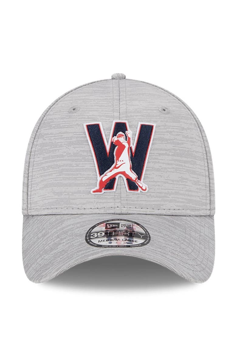 New Era Men's New Era Gray Washington Nationals 2023 Clubhouse 39THIRTY Flex Hat, Alternate, color,