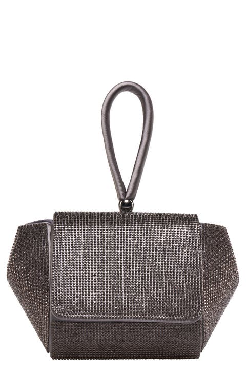 Architectural Rhinestone Evening Bag