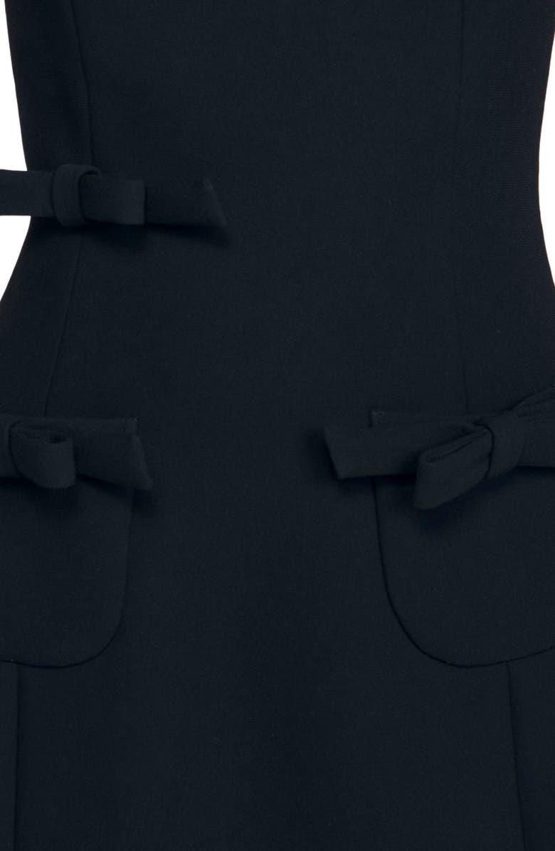 SANDRO Short dress with bows, Alternate, color, Black