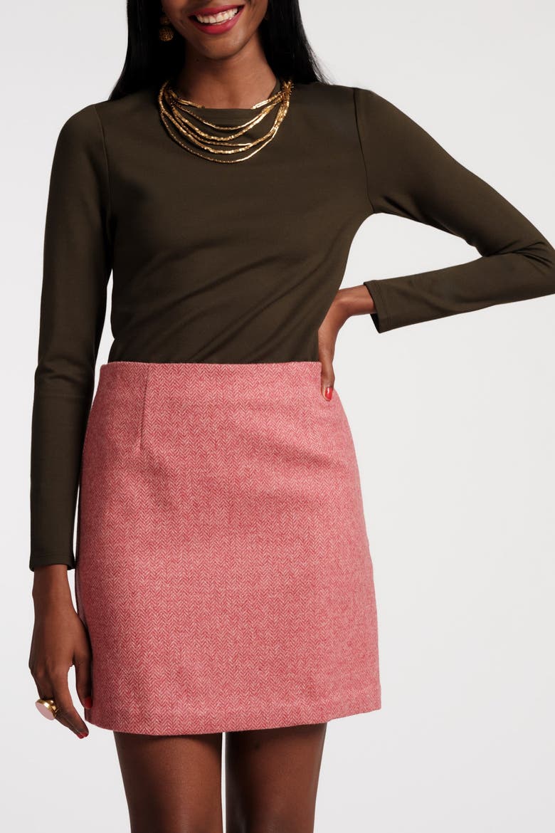 Penelope Mini Skirt, Main, color, Pink