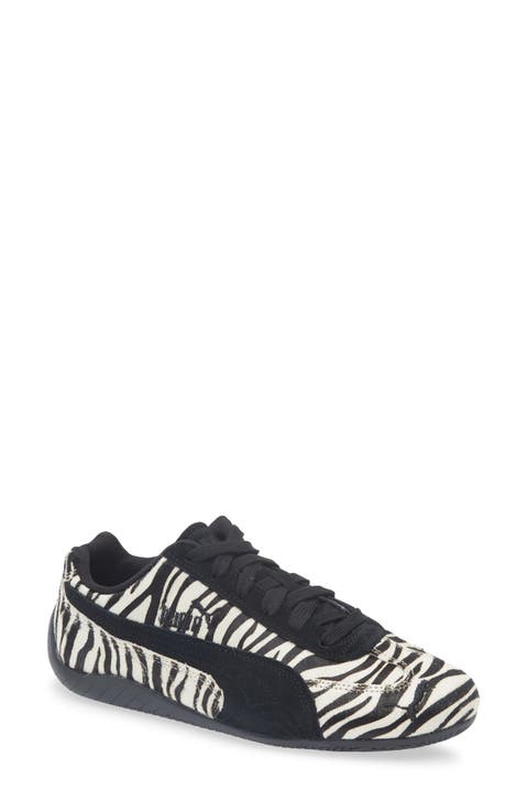 Speedcat Zebra Print Genuine Calf Hair Sneaker (Women)