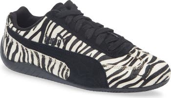 【PUMA】Women's Speedcat zebra print PUMA Speedcat Zebra Print Genuine Calf Hair Sneaker (Women