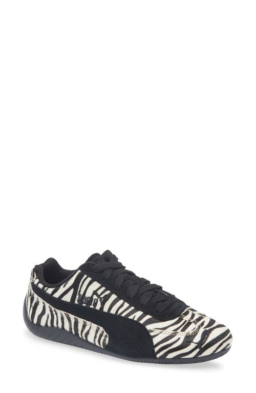 Puma Speedcat Zebra Print Genuine Calf Hair Sneaker