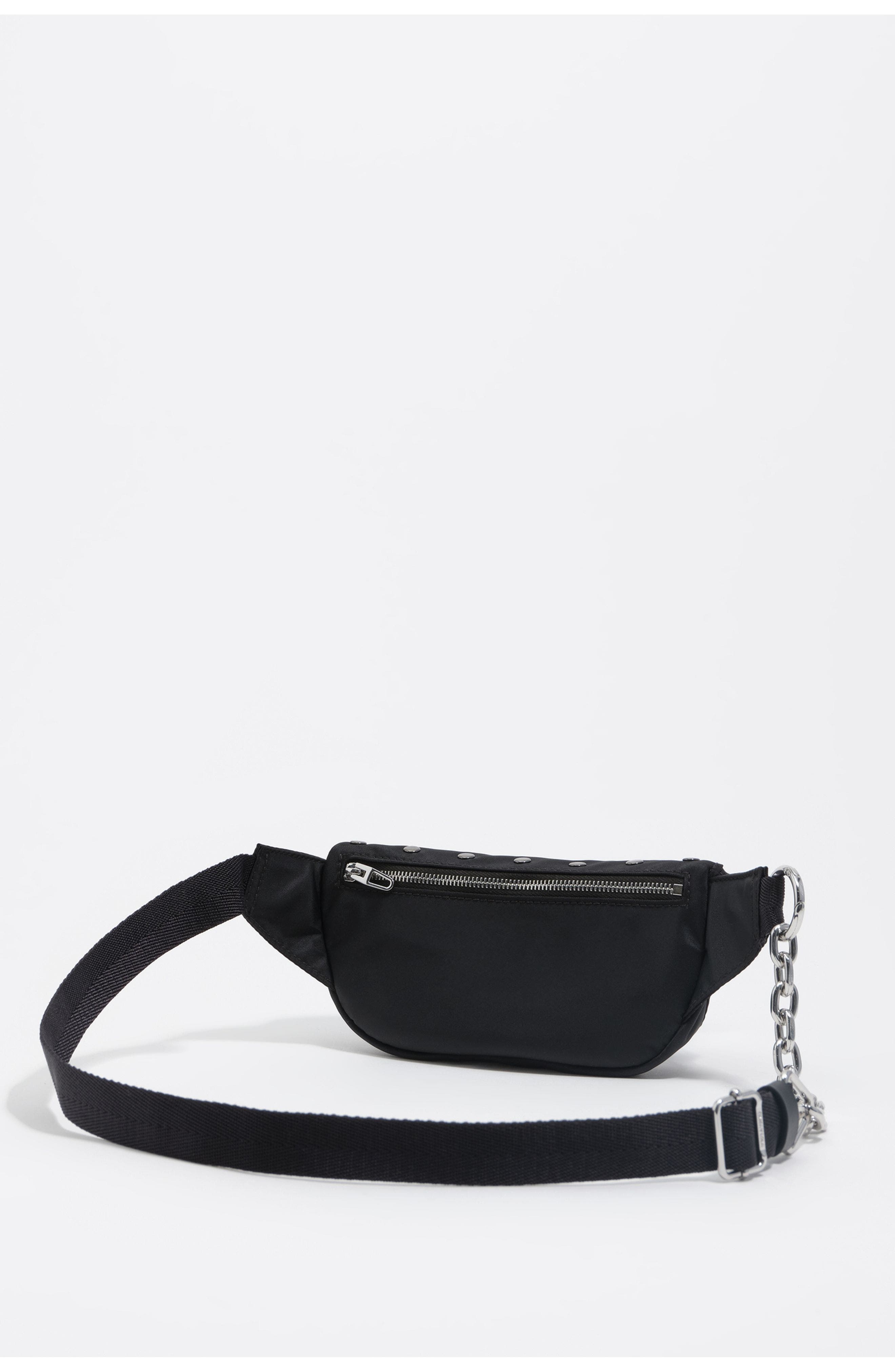 Bimba y Lola Nylon bumbag, Alternate, color, Black
