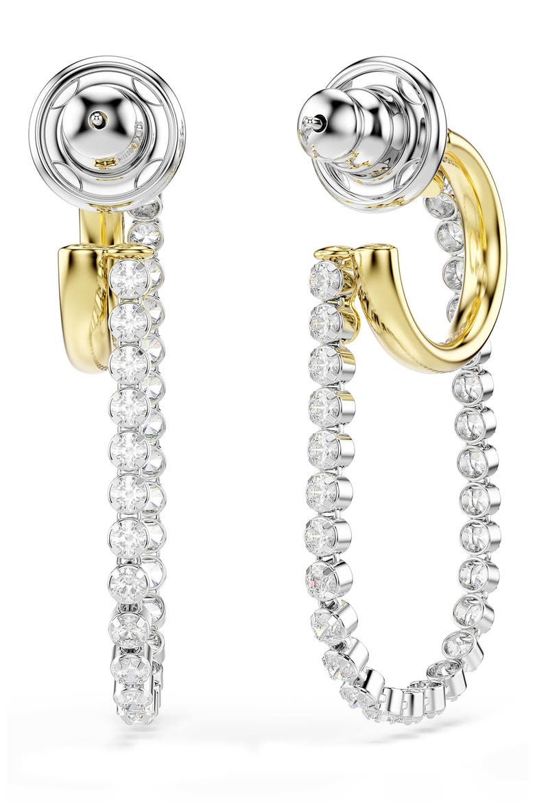 Hyperbola Hoop Earrings, Alternate, color, WHITE MIX