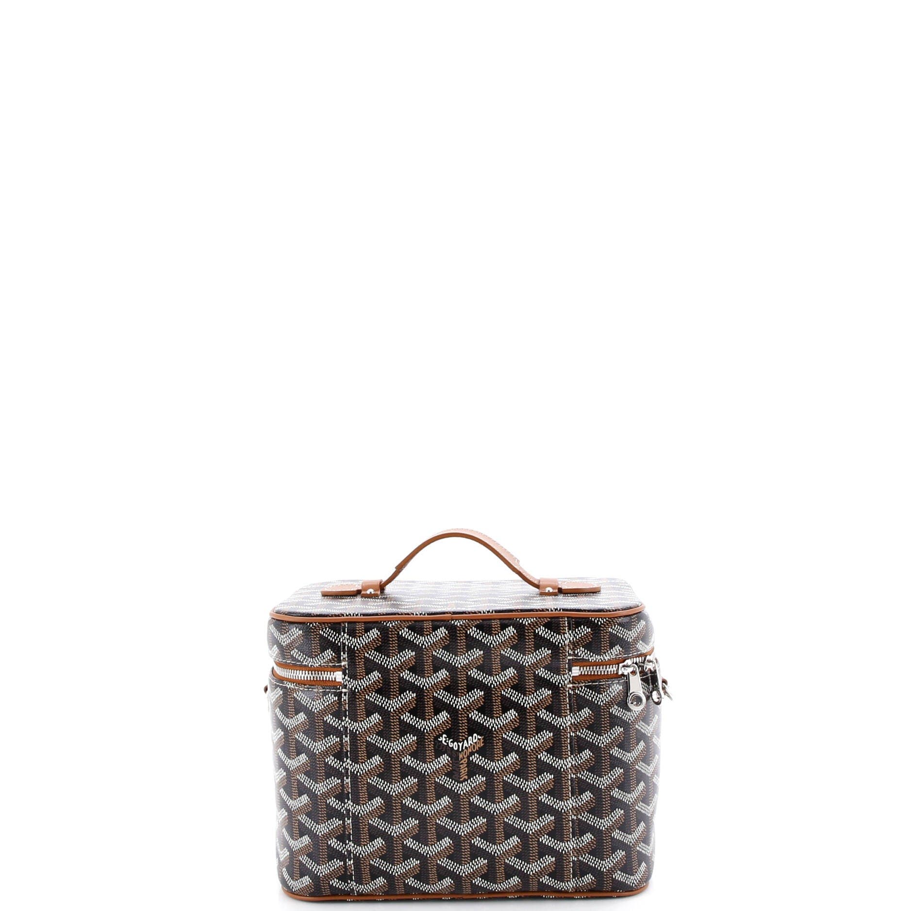 Pre-Owned Goyard Muse Vanity Case Coated Canvas, Alternate, color, 