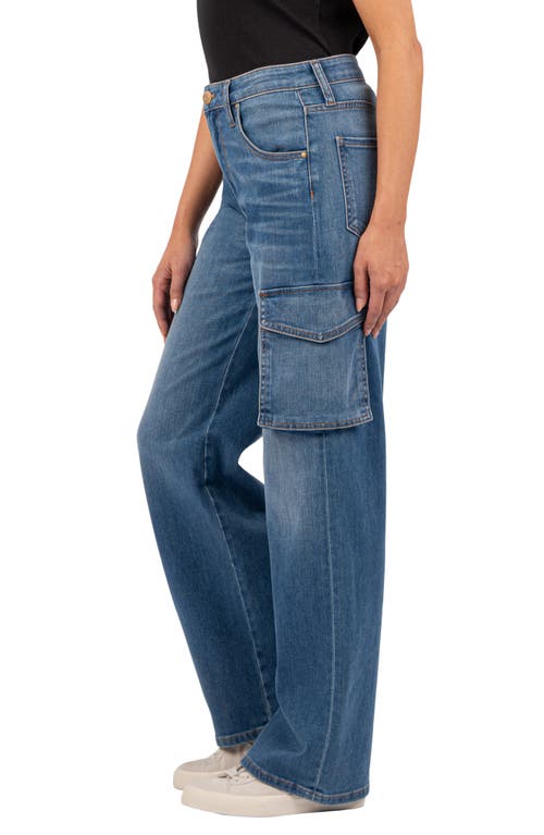 KUT FROM THE KLOTH KUT FROM THE KLOTH JODI FAB AB HIGH WAIST WIDE LEG CARGO JEANS 