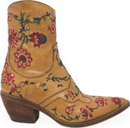 Madison Maison Leather Embroidered Ankle Boot