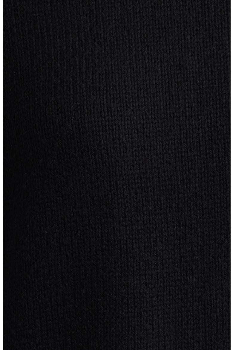 Organic Cotton & Recycled Cashmere Crewneck Sweater, Alternate, color, BLACK