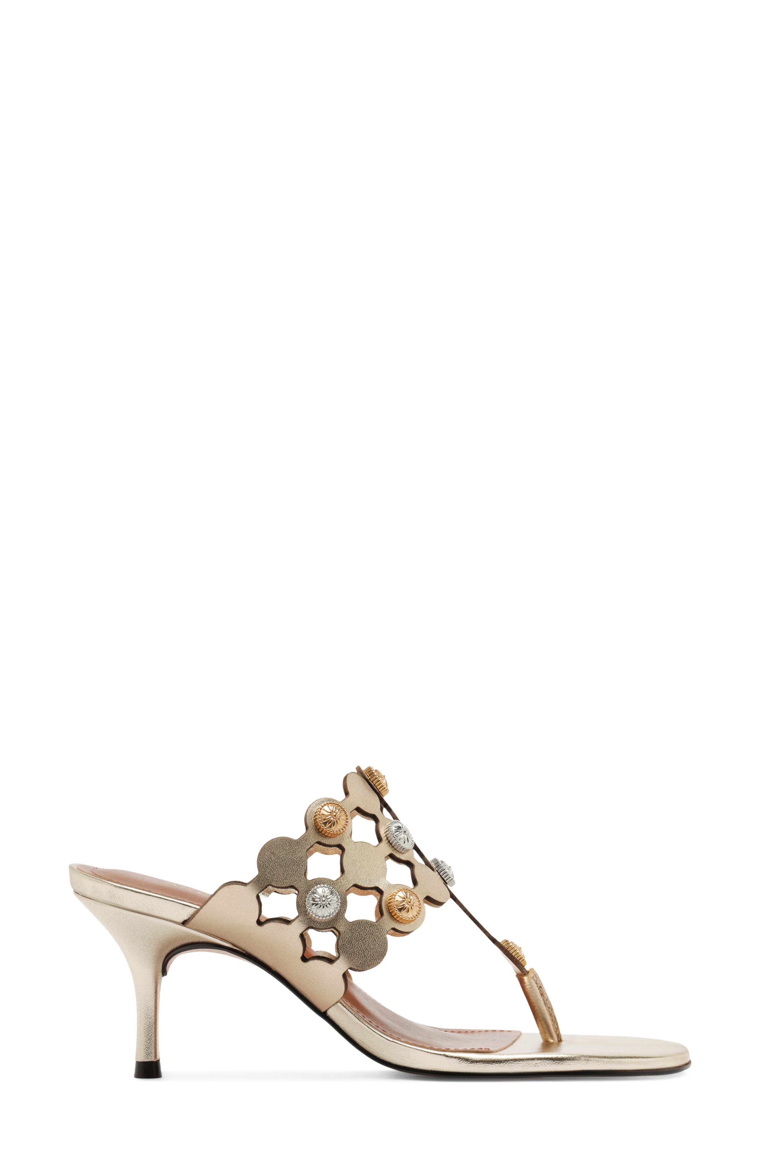 Arezzo Haven Sandal, Alternate, color, Platino