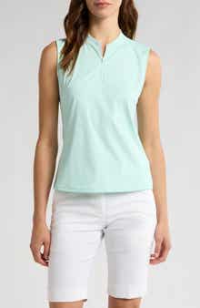Bad Birdie Quarter Zip Sleeveless Top