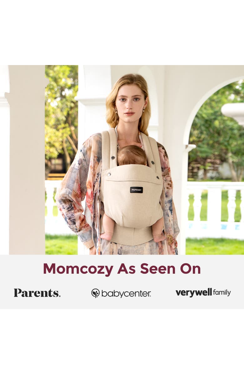 Momcozy Baby Carrier with Natural Cotton Linen, Alternate, color, 