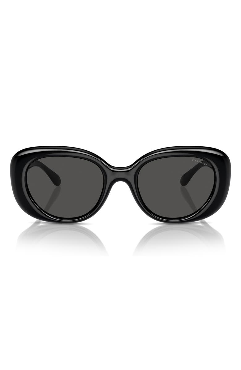 COACH 53mm Round Sunglasses, Main, color,