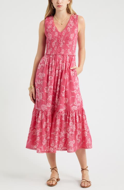 Smocked Tank Midi Dress