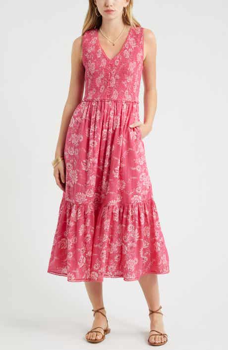Smocked Tank Midi Dress