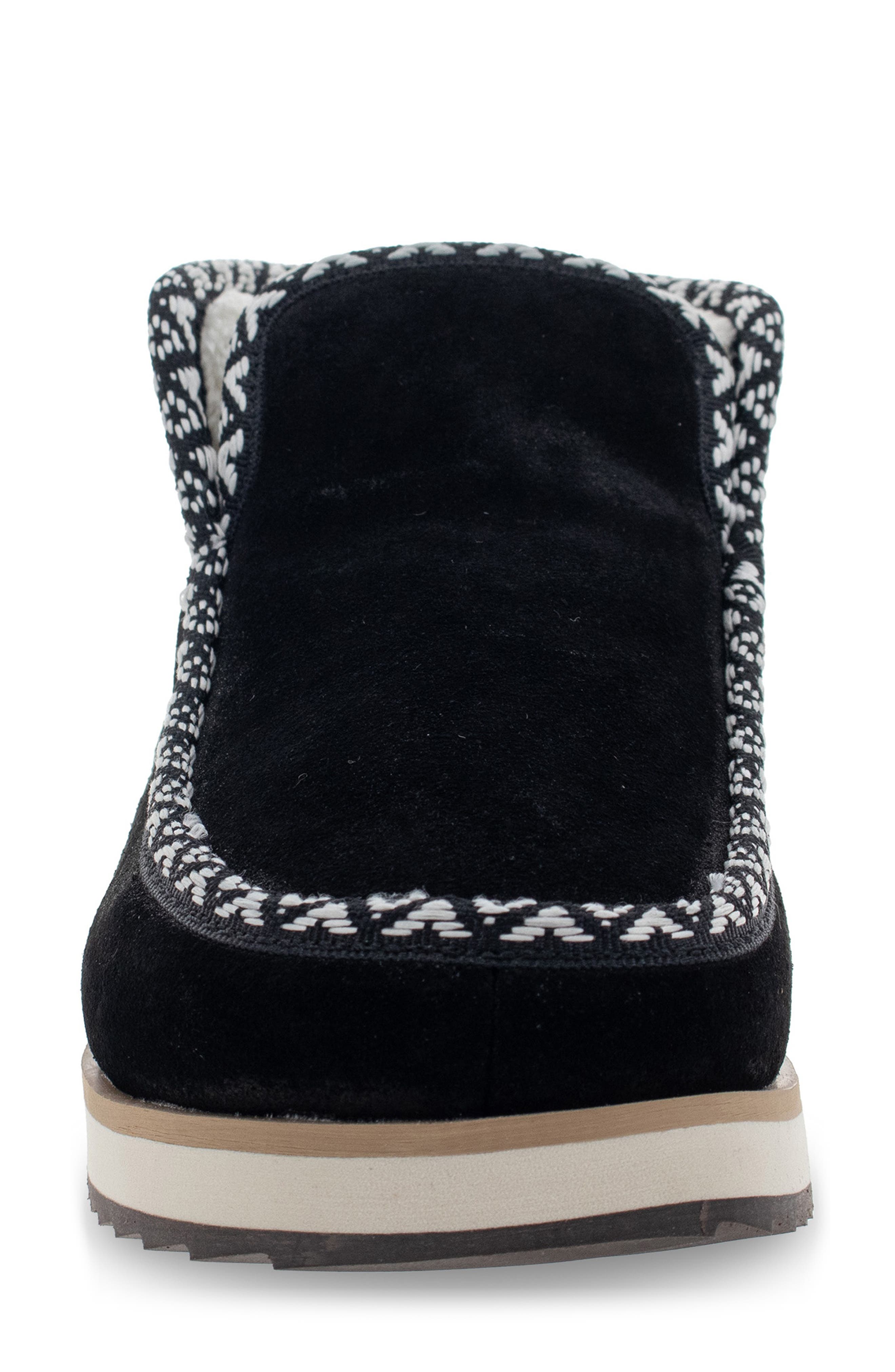 Walla Walla Leather Bootie, Alternate, color, BLACK