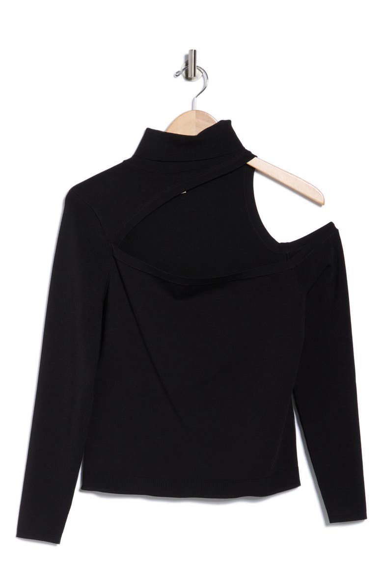 L'AGENCE Azia Cutout Long Sleeve Turtleneck Top, Main, color, 