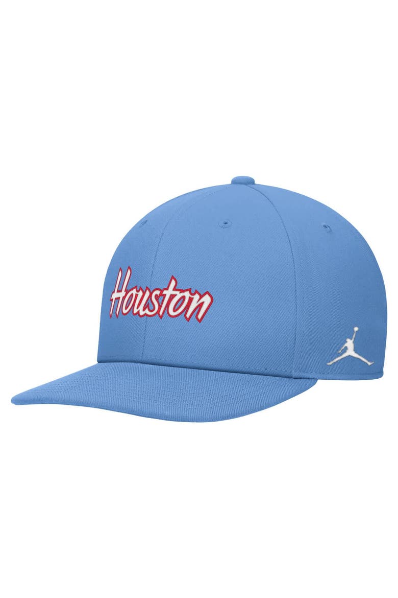 Men's Jordan Brand Light Blue Houston Cougars Blue Out Dri-FIT Snapback Hat, Main, color, Light Blue