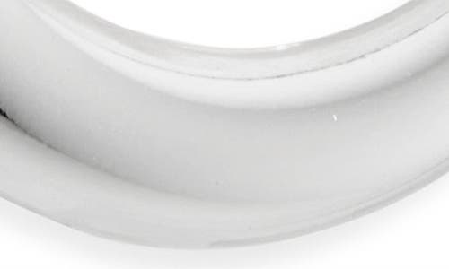 Argento Vivo Tapered Hoop Earrings In Metallic
