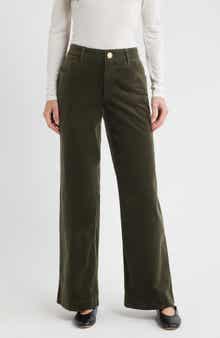 Wit & Wisdom Sam High Waist Wide Leg Corduroy Pants
