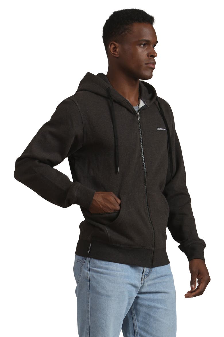 Brooklyn Zip-Up Hoodie, Alternate, color, Charcoal