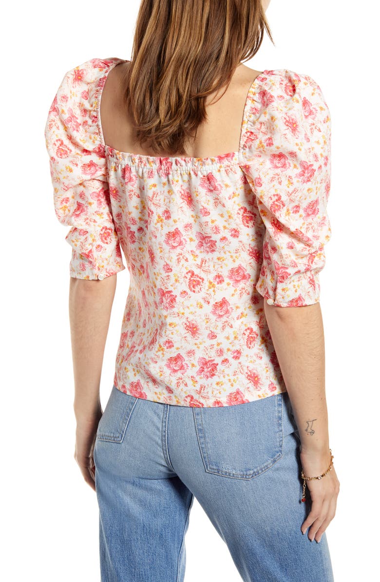 Something Navy Fitted Surplice Top, Alternate, color,