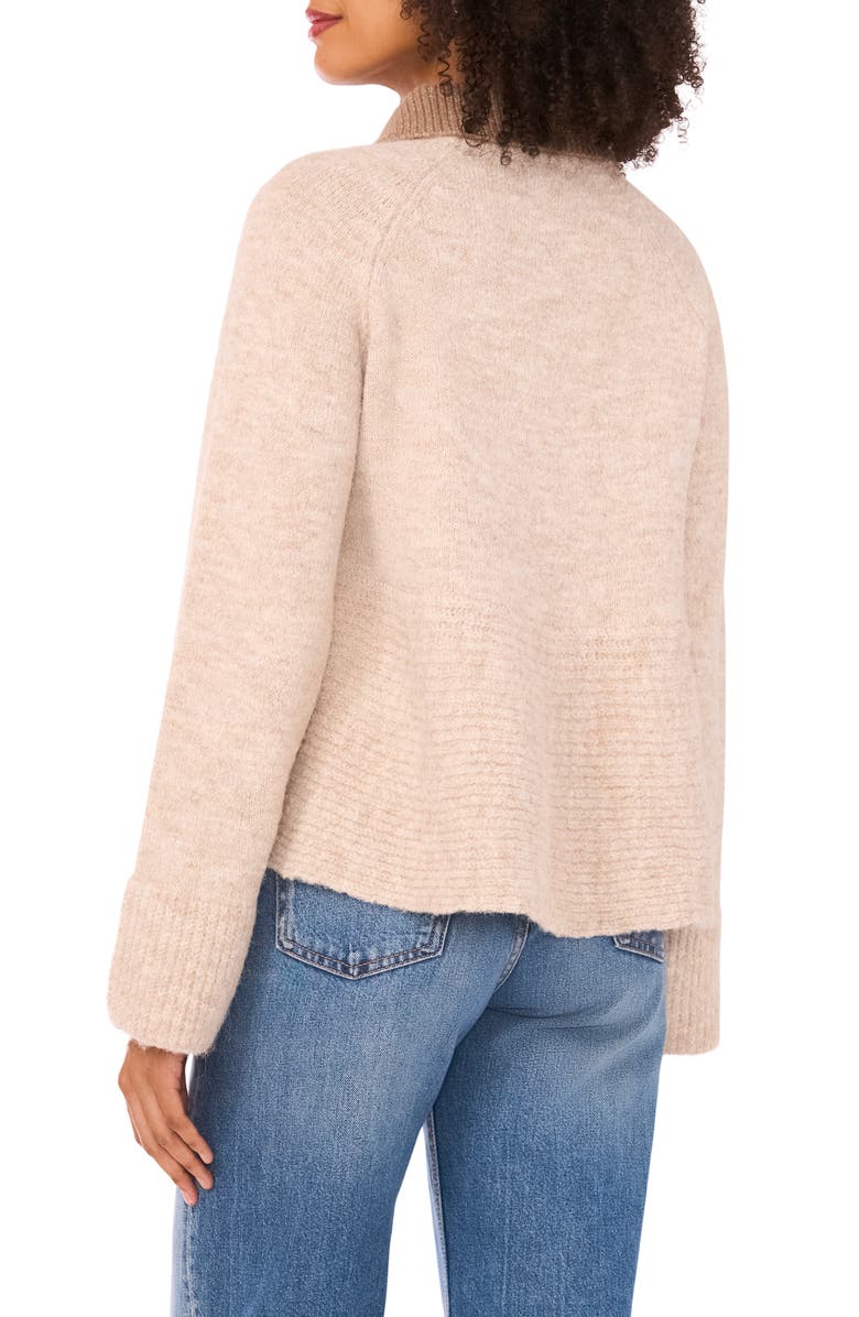 Halogen<sup>®</sup> Collared Sweater, Alternate, color, Oatmeal