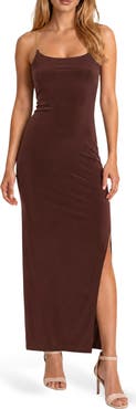 Jump Apparel Chain-Trimmed Strap Maxi Dress