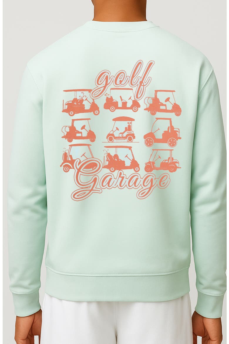 Garage Graphic Sweatshirt, Alternate, color, ICE MELT