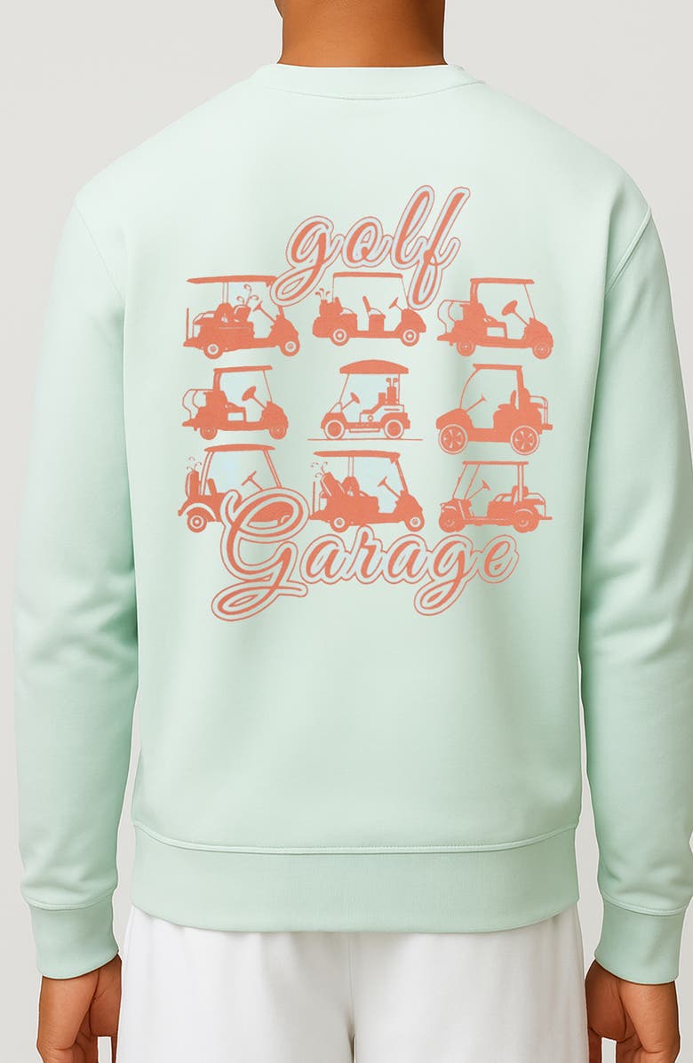 D.RT Garage Graphic Sweatshirt, Alternate, color, Ice Melt