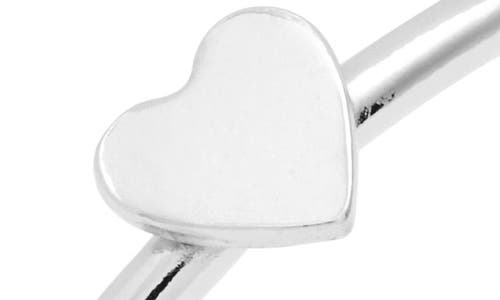 Nashelle Heart Stacking Ring In Sterling Silver