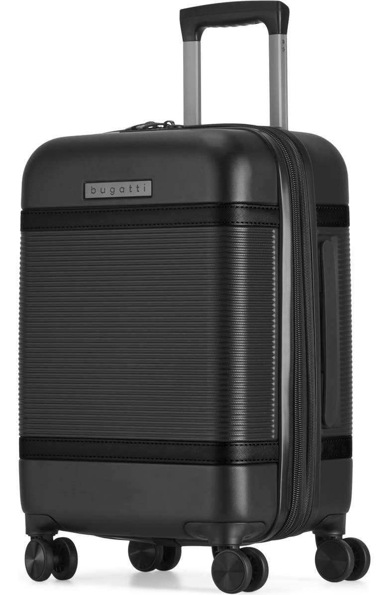 bugatti Wellington 3 Piece Hardside Luggage Set with TSA Lock, Alternate, color, Black
