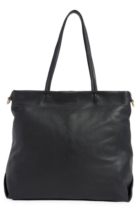 Addison Leather Shopper Tote Bag