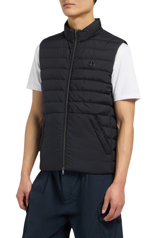 Moose Knuckles Mentana Air Down Puffer Vest In Black
