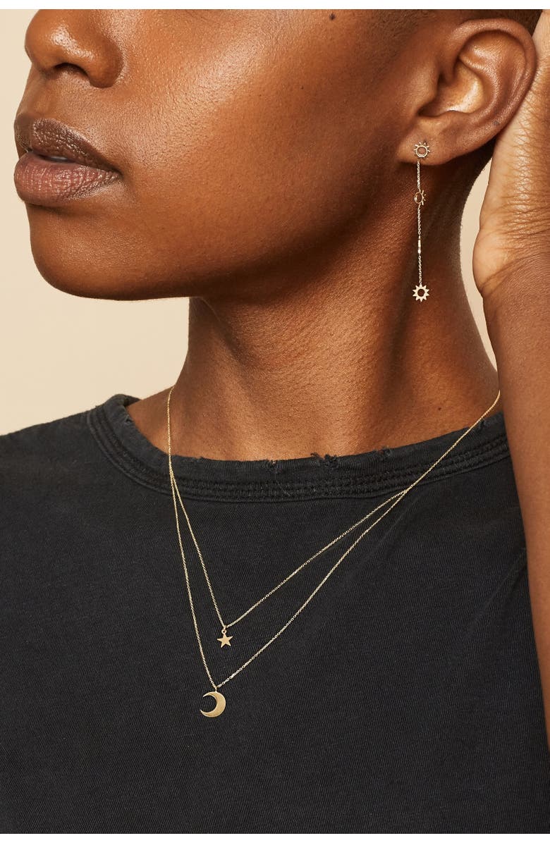 Oradina 14K Yellow Gold Jana Layered Necklace, Alternate, color, Yellow Gold