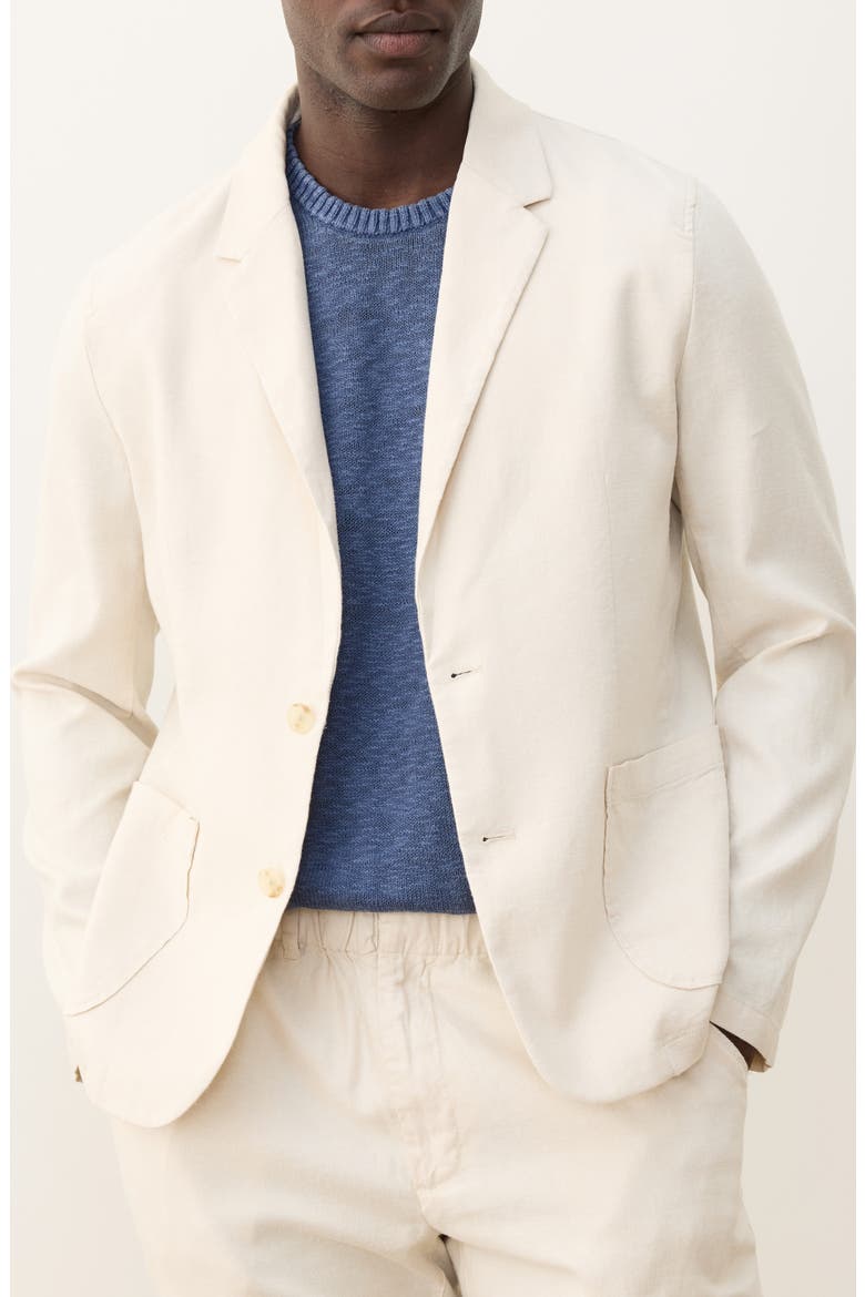 Hemp Blend Blazer, Main, color, NATURAL