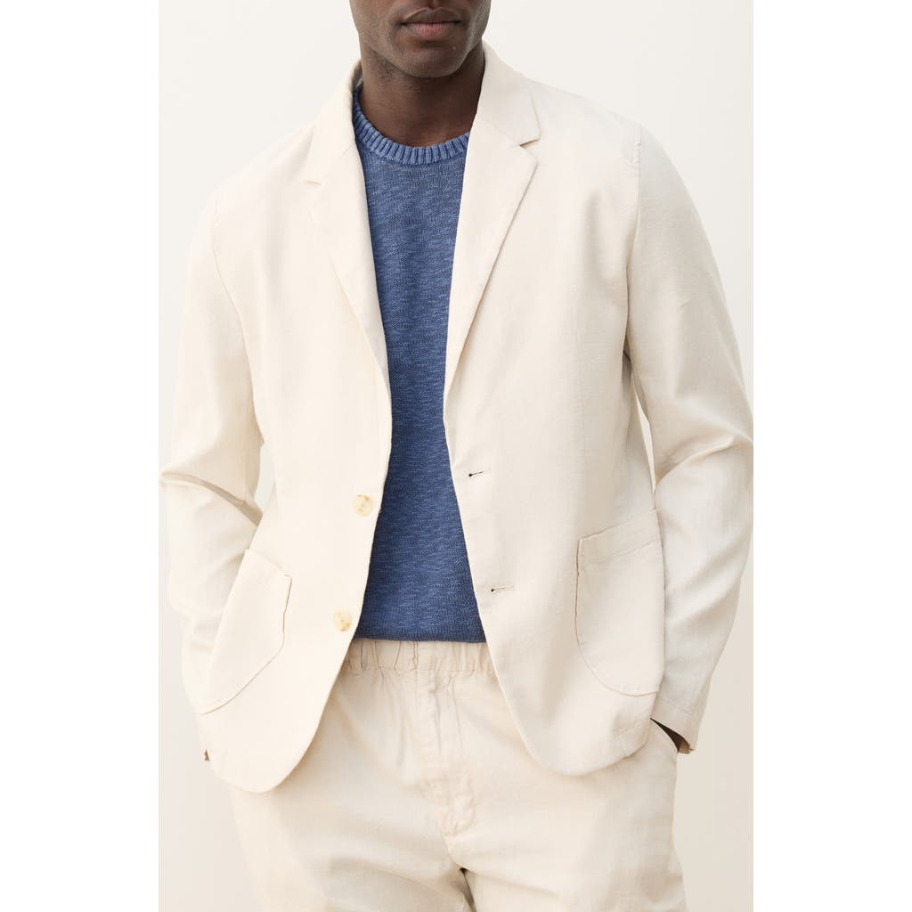 Marine Layer Hemp Blend Blazer in Natural at Nordstrom, Size X-Large