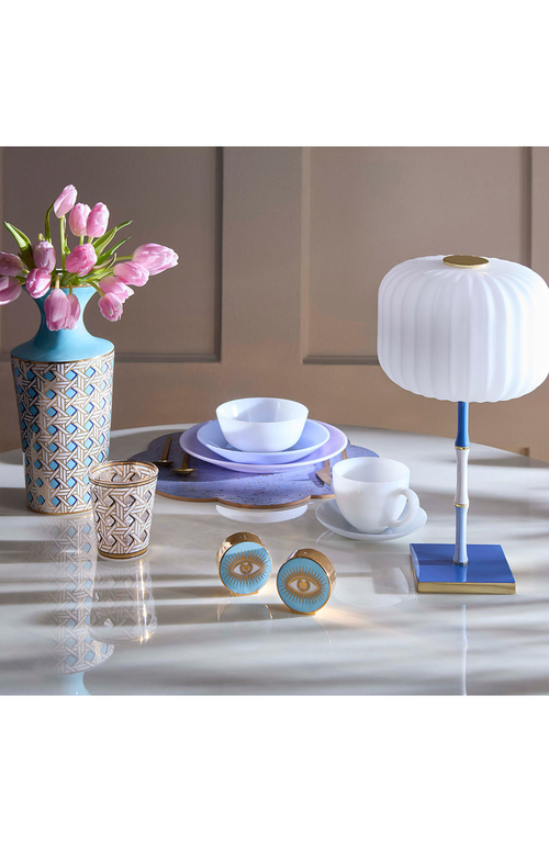 Jonathan Adler Le Wink Salt And Pepper Set In Light Blue/gold