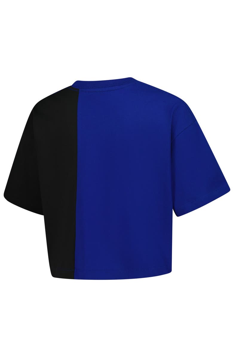 New Era Women's New Era Royal Chicago Cubs Upcycled Colorblocked Boxy Cropped T-Shirt, Alternate, color, Royal